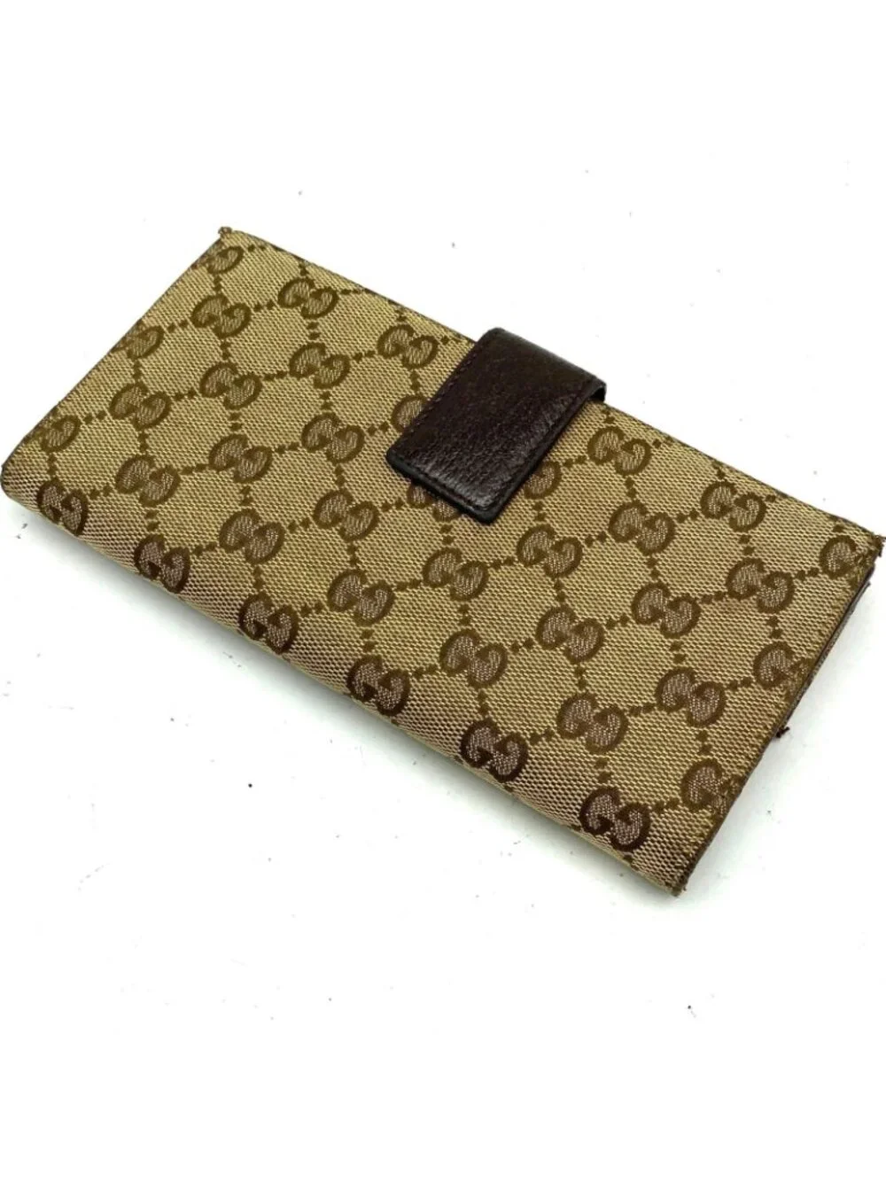 Gucci Wallet Bifold Hook Abbey GG Canvas Card Billfold - Picture 3 of 15